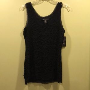 Inc sleeveless embroidered Sleeveless top